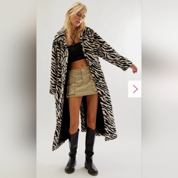 Free People Perfect Zebra Maxi Jacket - Picture 3 of 11